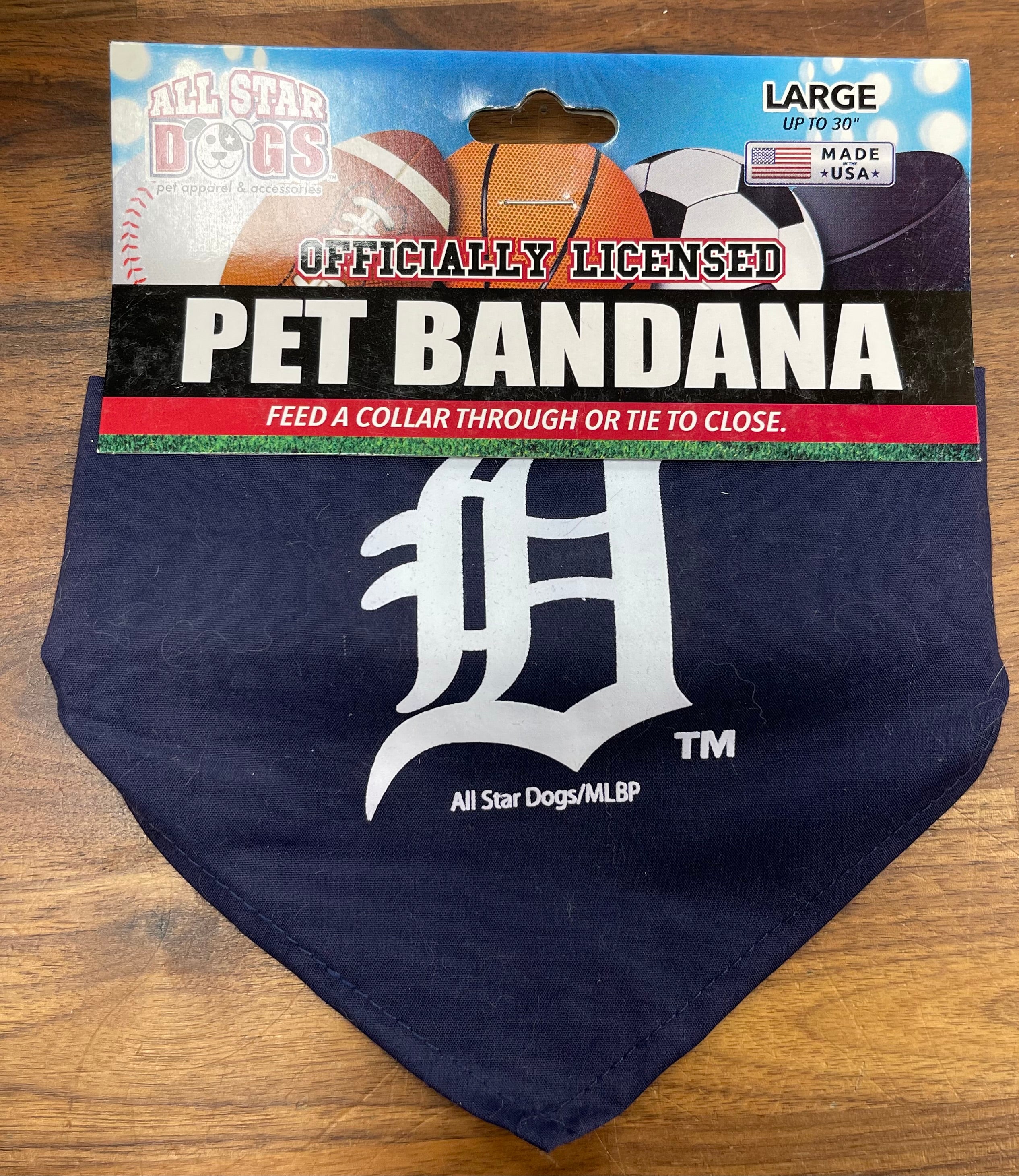 Detroit tigers dog store bandana