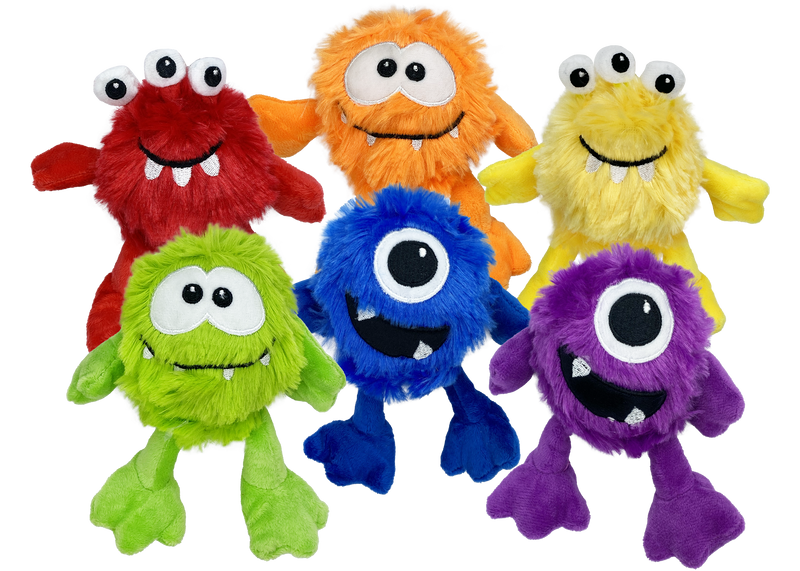 Multipet Mini Plush Monsters Dog Toy