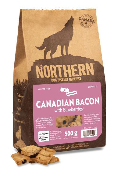 Northern Dog Biscuits Canadian Bacon with Blueberries