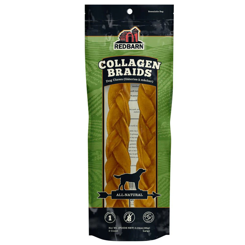 Redbarn Collagen Braids Large 2pk