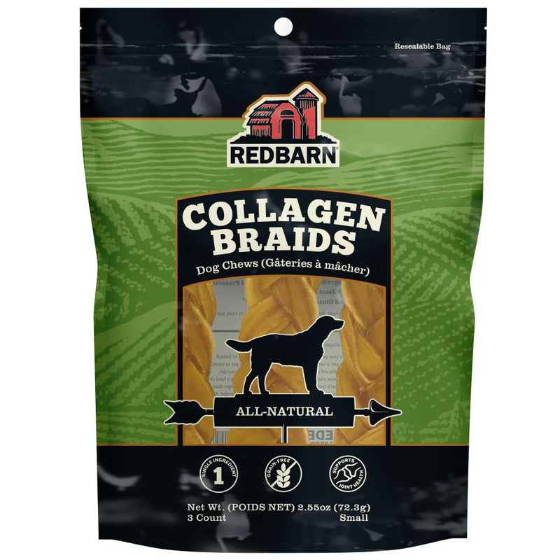 Redbarn Collagen Braids Small 3pk