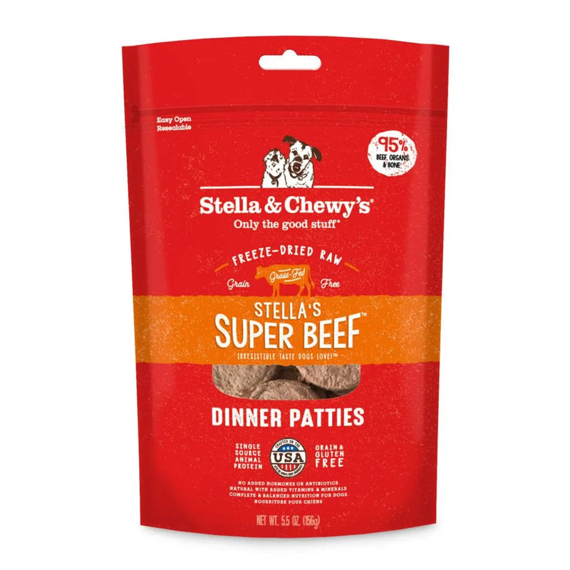 Stella's Super Beef Freeze-Dried Raw Dinner Patties