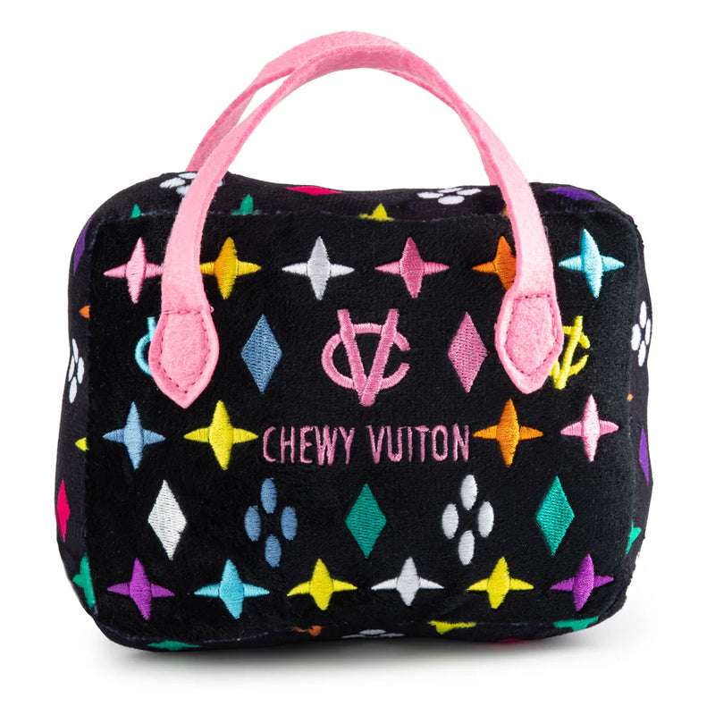 Haute Diggity Dog Black Monogram Chewy Vuiton Handbag