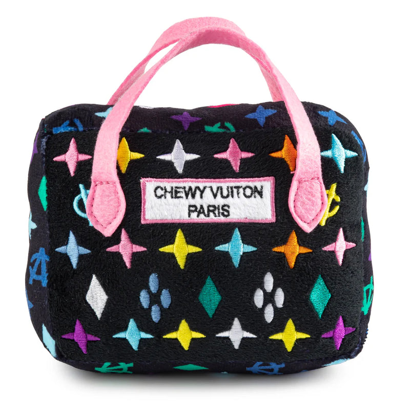 Haute Diggity Dog Black Monogram Chewy Vuiton Handbag