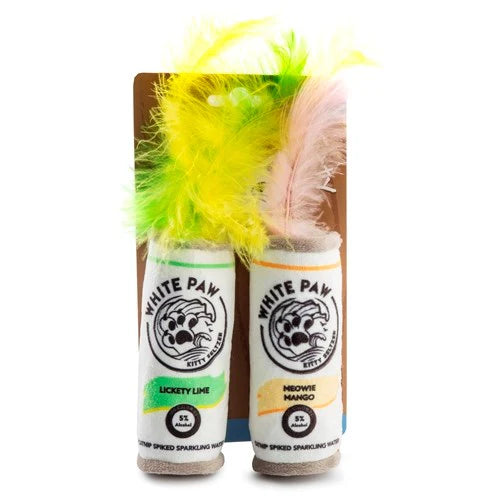 Haute Diggity Kitty White Paw Catnip Toys (2 pack)