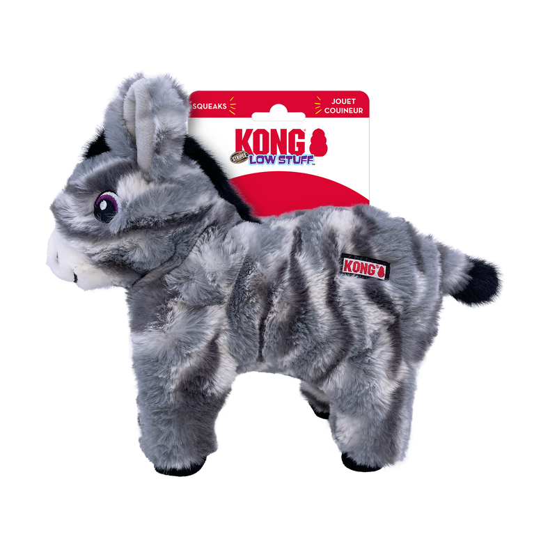 Kong Low Stuff Stripes Donkey Dog Toy