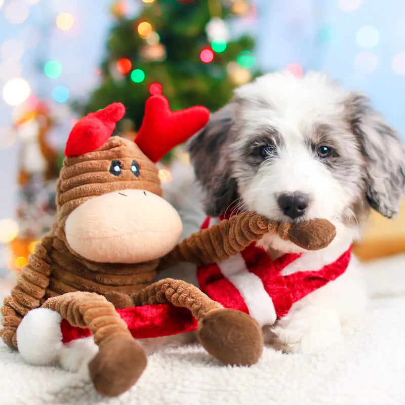 ZippyPaws Holiday Crinkle Reindeer